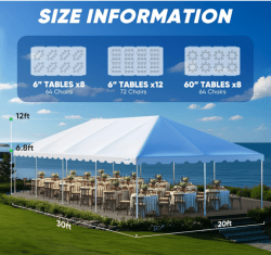 20 x 40 High Peak Frame Tent